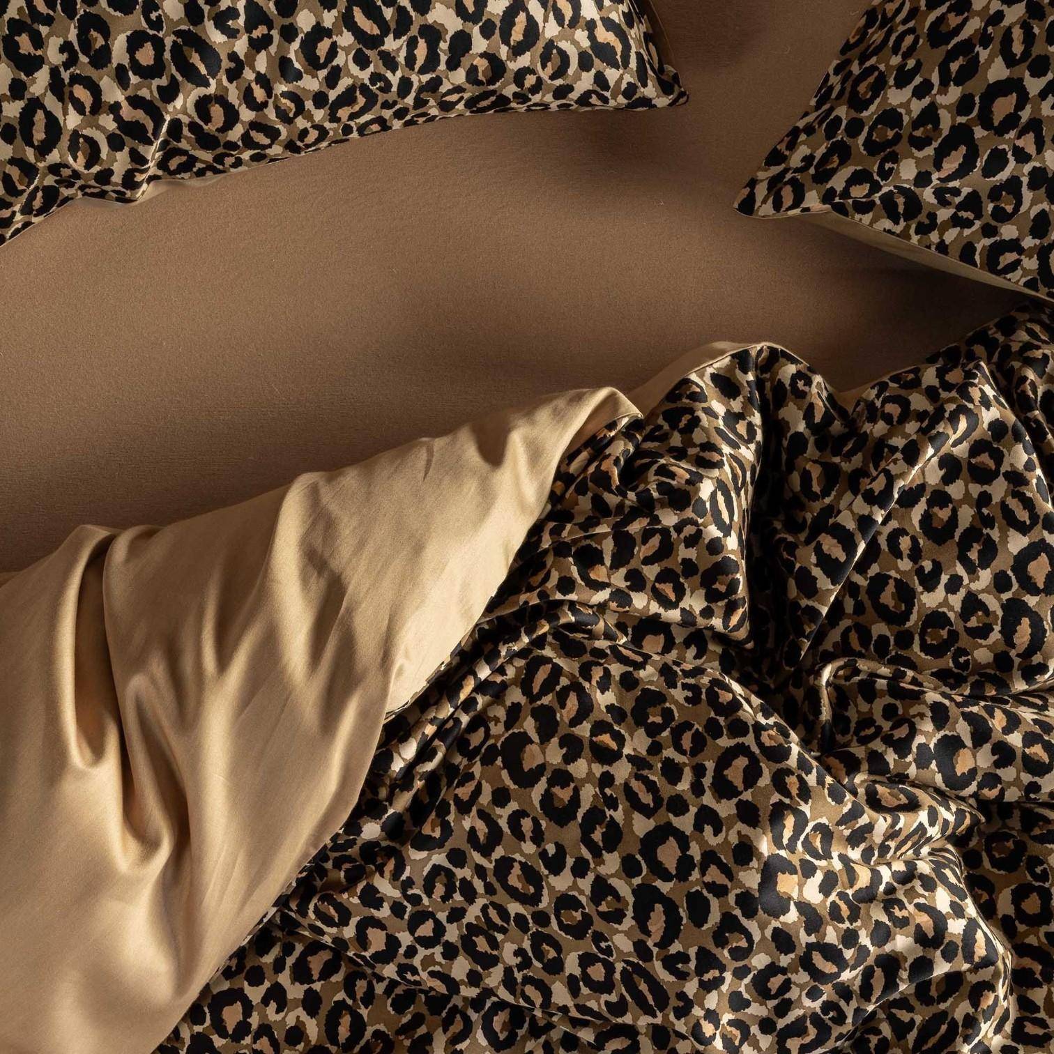 ESSENZA Baumwollsatin Bettwäsche Delia Golden Sand 135 x 200 cm + 80 x 80 cm