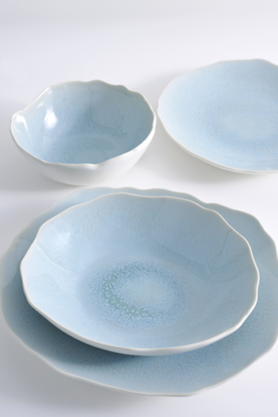 Jars Keramik Plume Fb.Atoll Dessertteller 22 x 20 cm