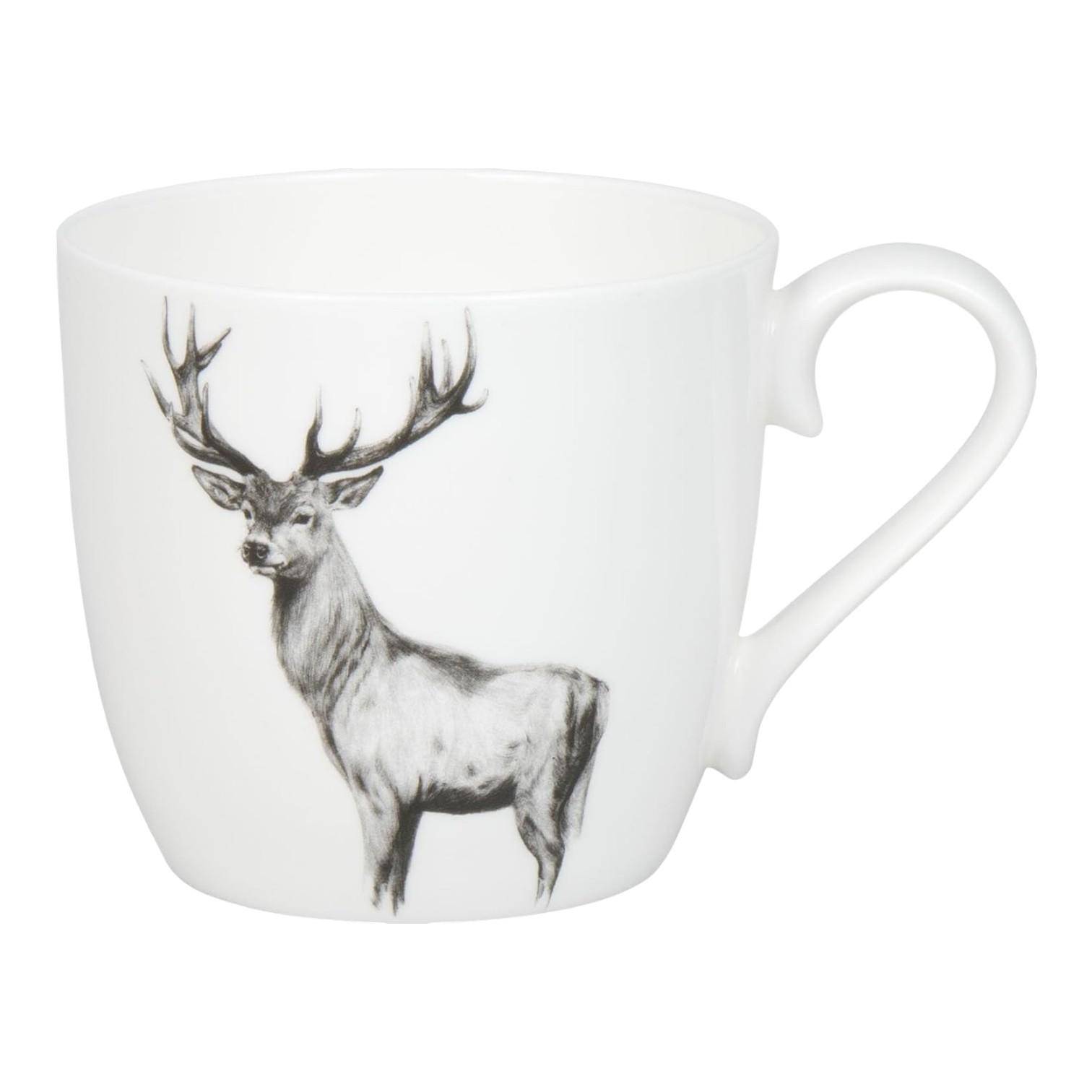 Könitz Amazing Animals Hirsch Becher aus Bone China 450 ml