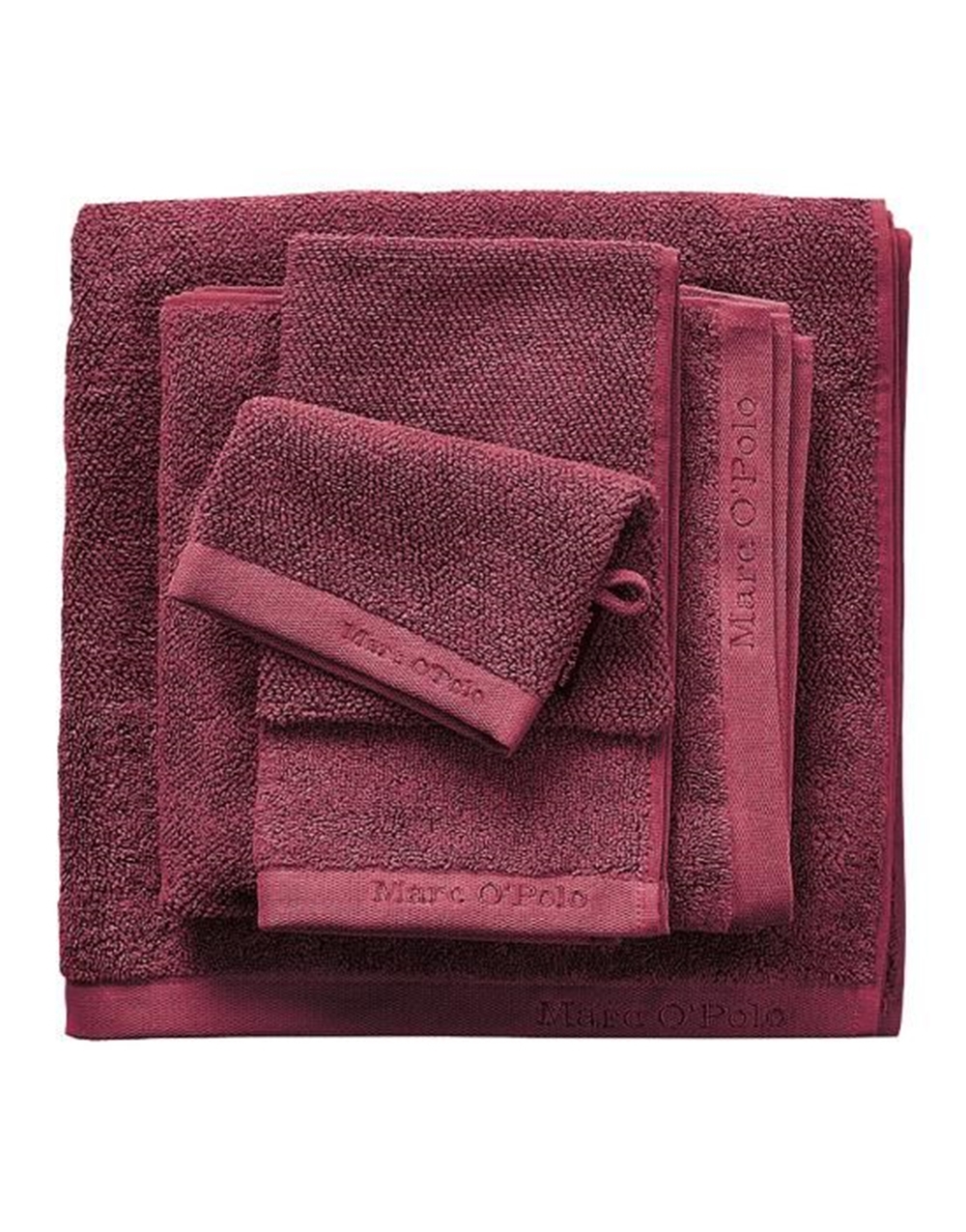MARC O'POLO Timeless Uni Warm Red Handtuch 50 x 100 cm