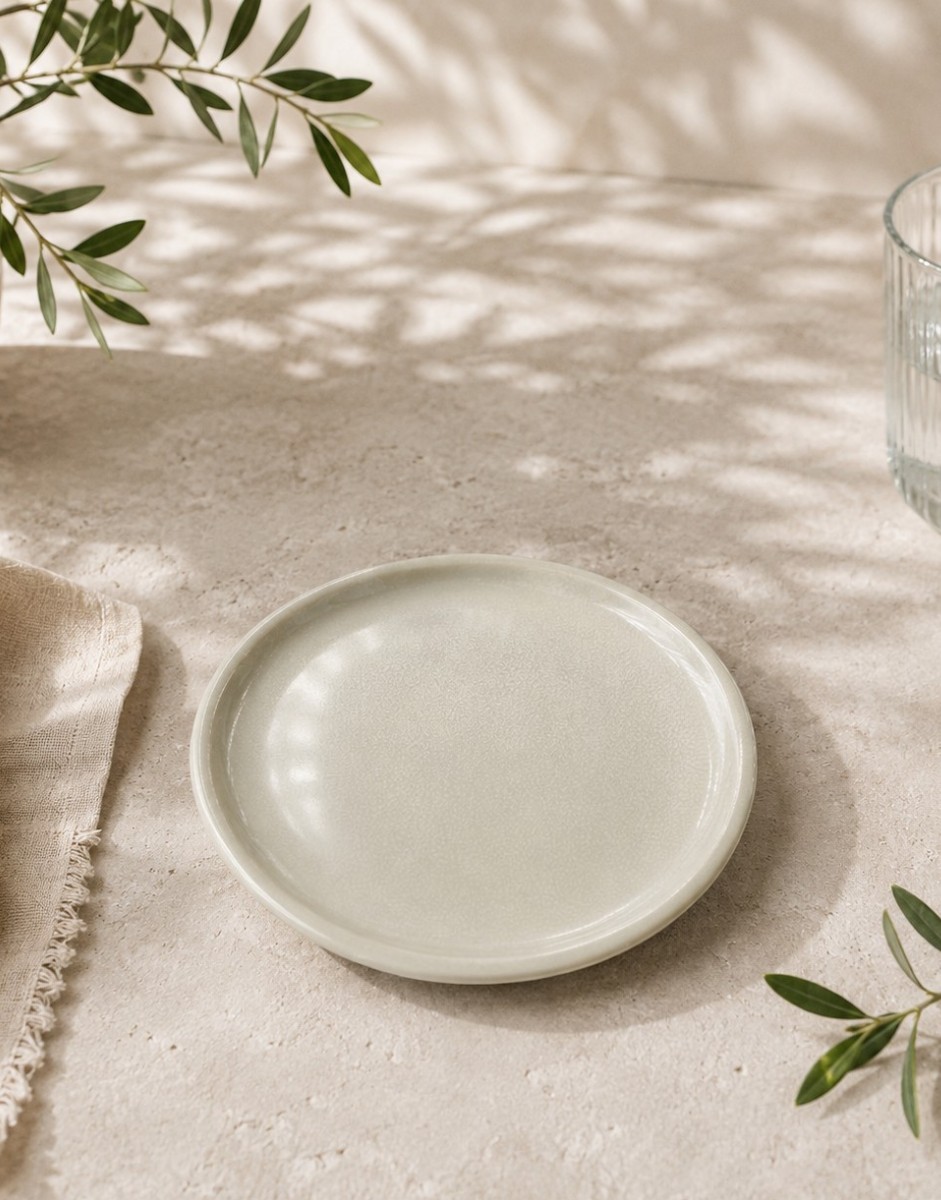 Jars Keramik Jardin de Maguelone Fb.Neige Ecru Brotteller 12 cm