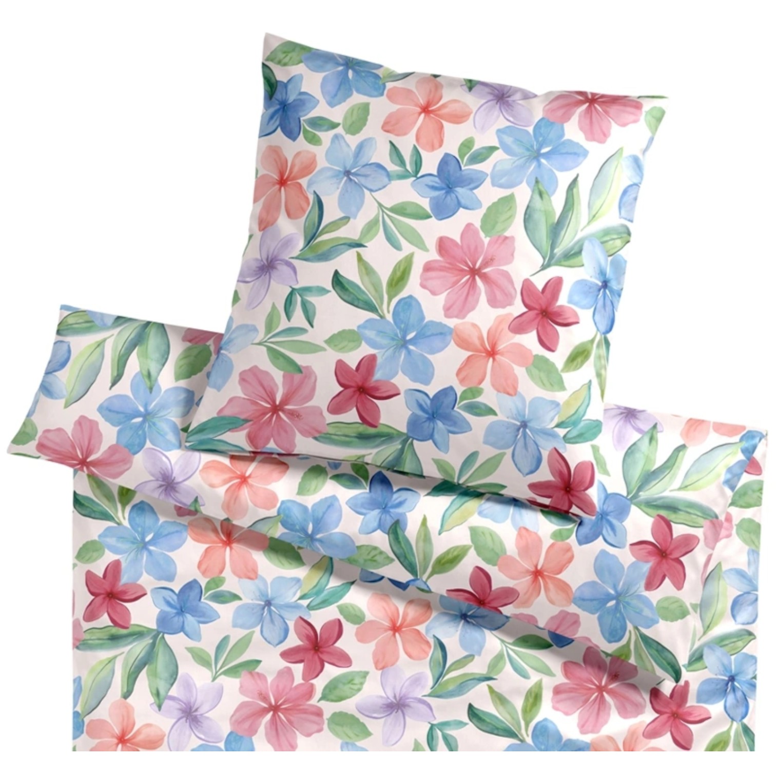Elegante Bambus Baumwollsatin Bettwäsche Bravo Rouge 135 x 200 cm