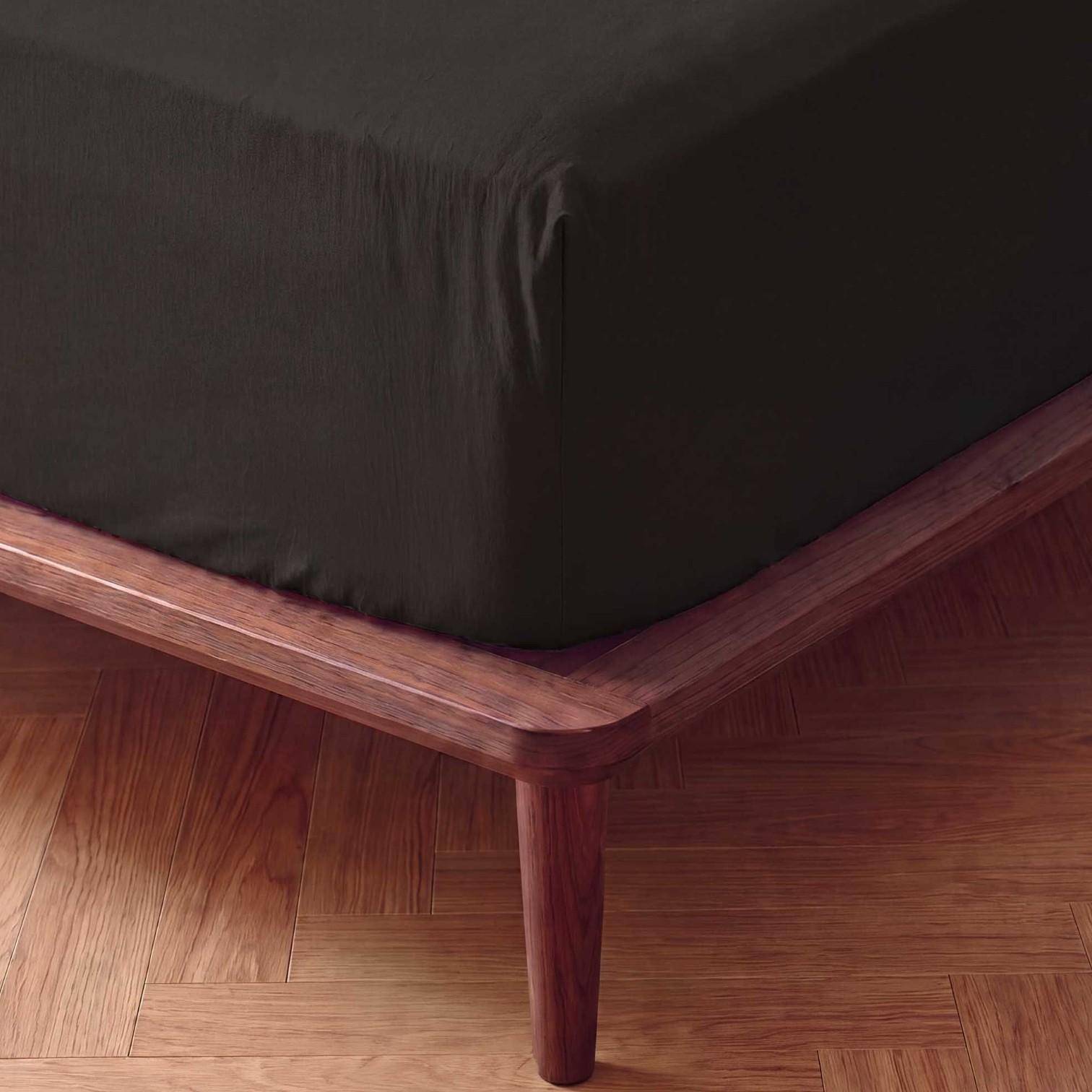 ESSENZA Fine Organic Jersey Spannbetttuch Anthracite 140-160 x 200-220 cm