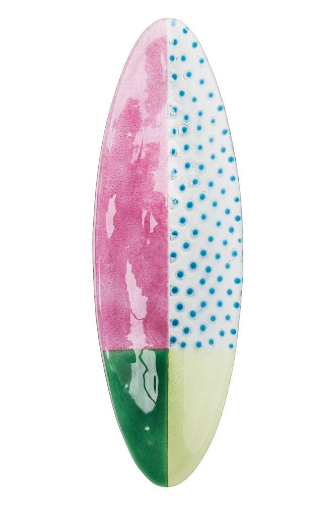 Tranquillo schmale Glasschale FLOATING Hues - Mehrfarbig 44 cm
