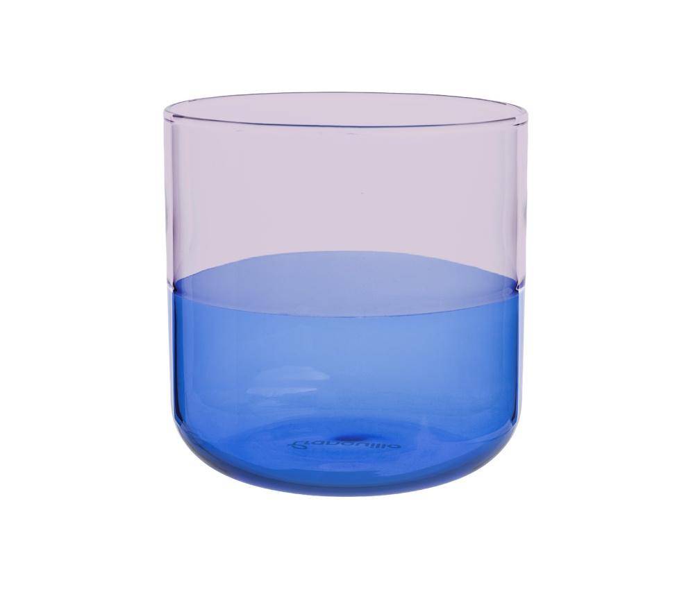Tranquillo Glas RAIINBOW in Blau/Rose