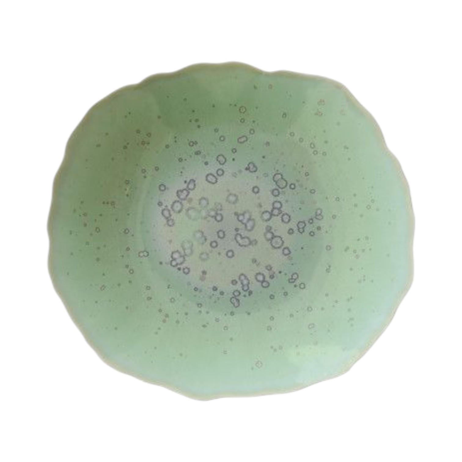Jars Keramik Plume Fb.Vert Precieux Speiseteller