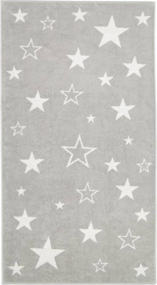 Cawö Frottiertuchserie Christmas Edition 792 Sterne Platin Duschtuch