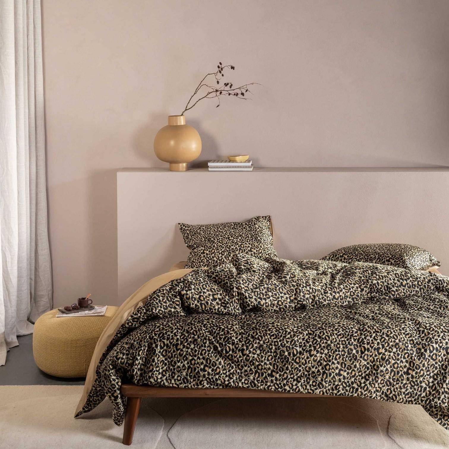 ESSENZA Baumwollsatin Bettwäsche Delia Golden Sand 135 x 200 cm + 80 x 80 cm