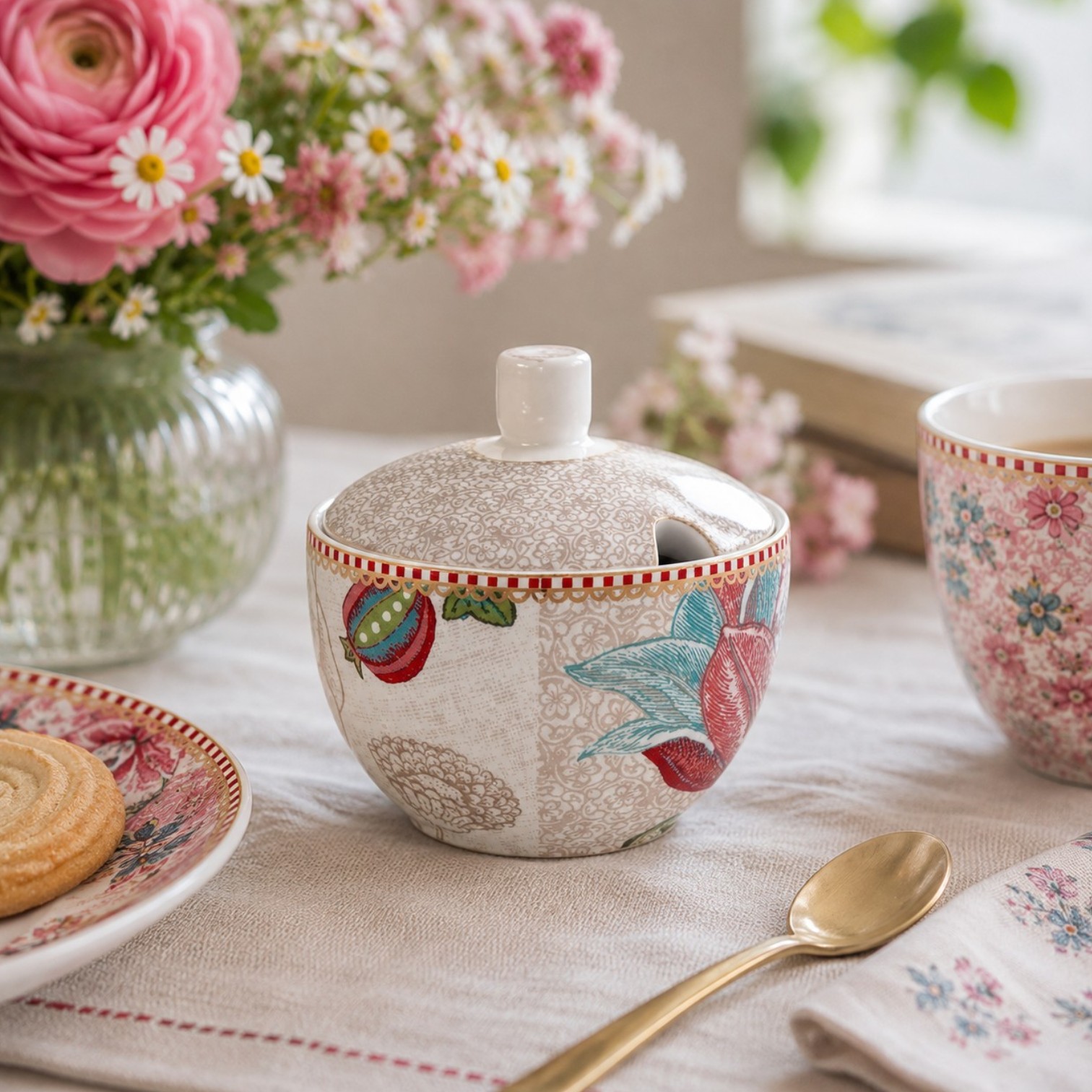 PiP Studio Sugar Bowl Spring to Life Off White