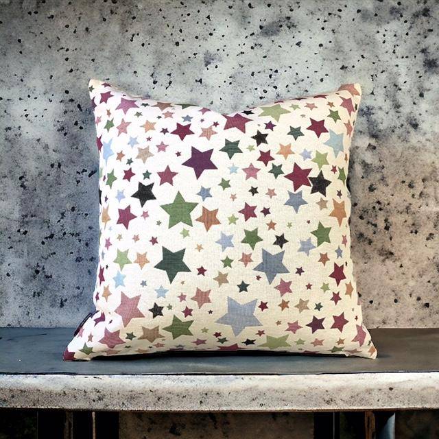 Steen Design Kissenhülle Mars Sterne Mehrfarbig 45 x 45 cm