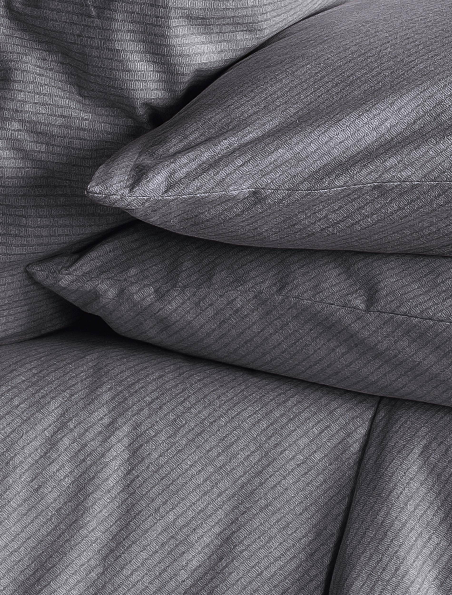 Irisette Feinbiber Bettwäsche Justus Grau 155 x 220 cm
