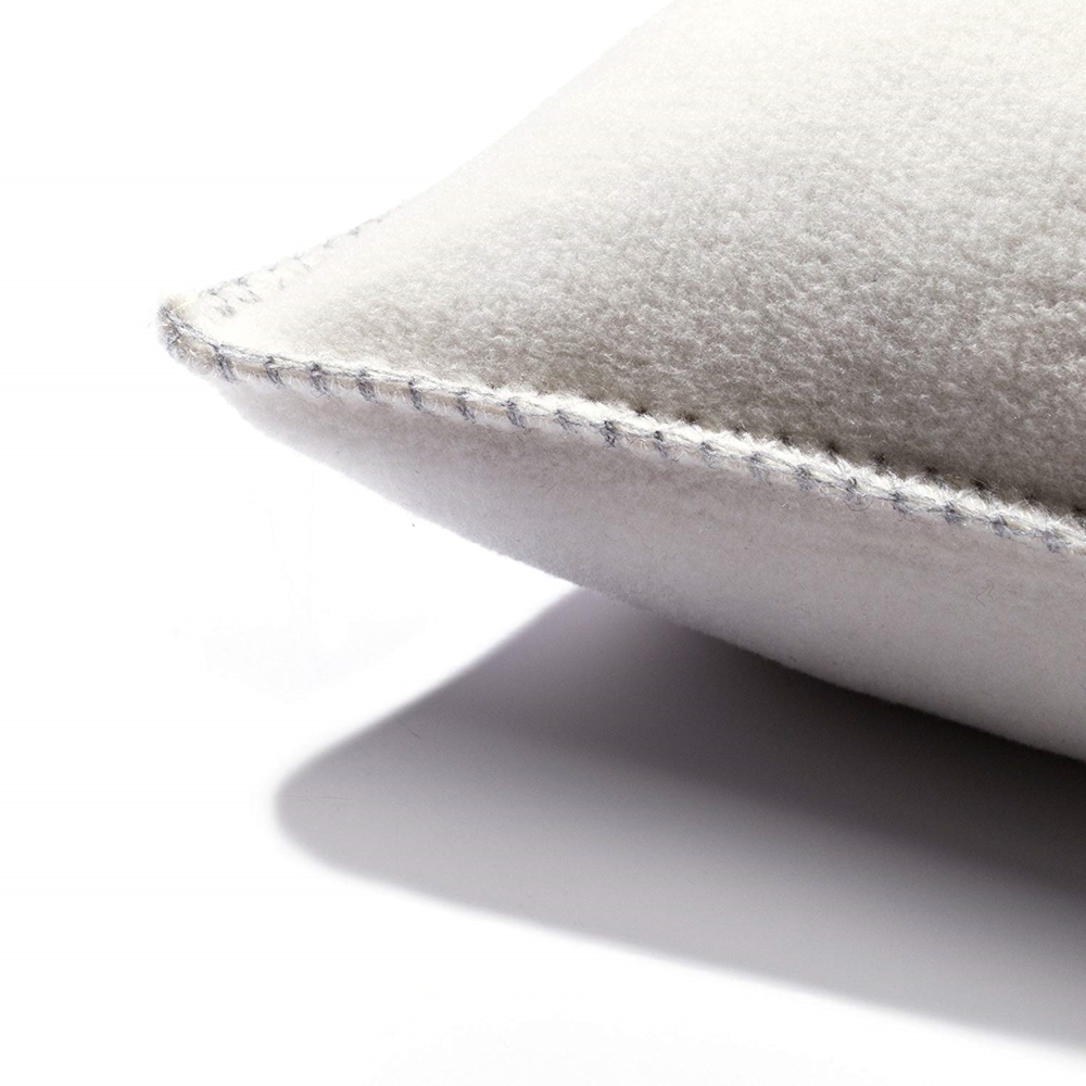 ZOEPPRITZ - Soft Fleece Kissenhülle Farbe Off White 50 x 50 cm