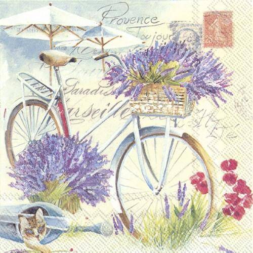 ihr Cocktail Servietten Provence Toujour 25 x 25 cm