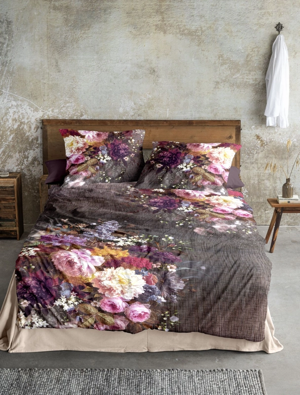 Irisette Flausch-Cotton Bettwäsche Blütenpracht Multi 155 x 220 cm 