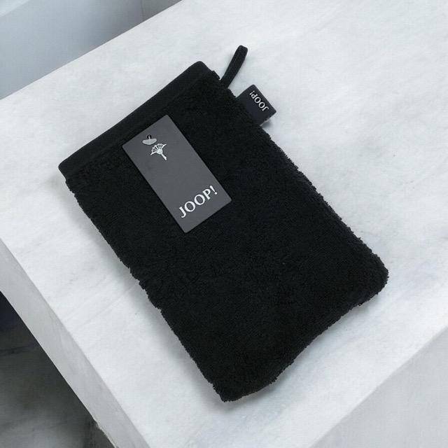 JOOP! Handtuchserie Uni Cornflower 1670 Waschhandschuh Schwarz