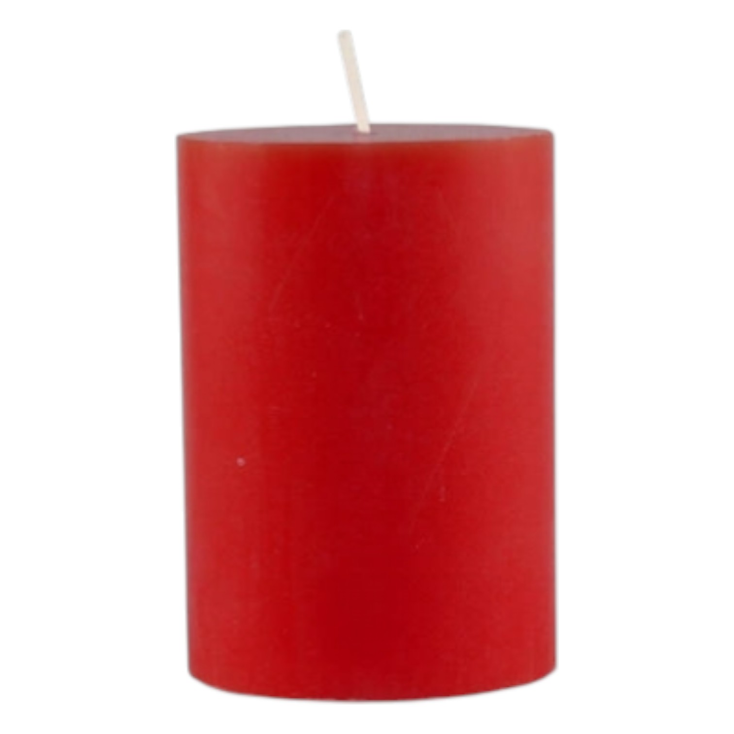 Kaheku Cylinderkerze Silea Stearin Rot 10 cm hoch