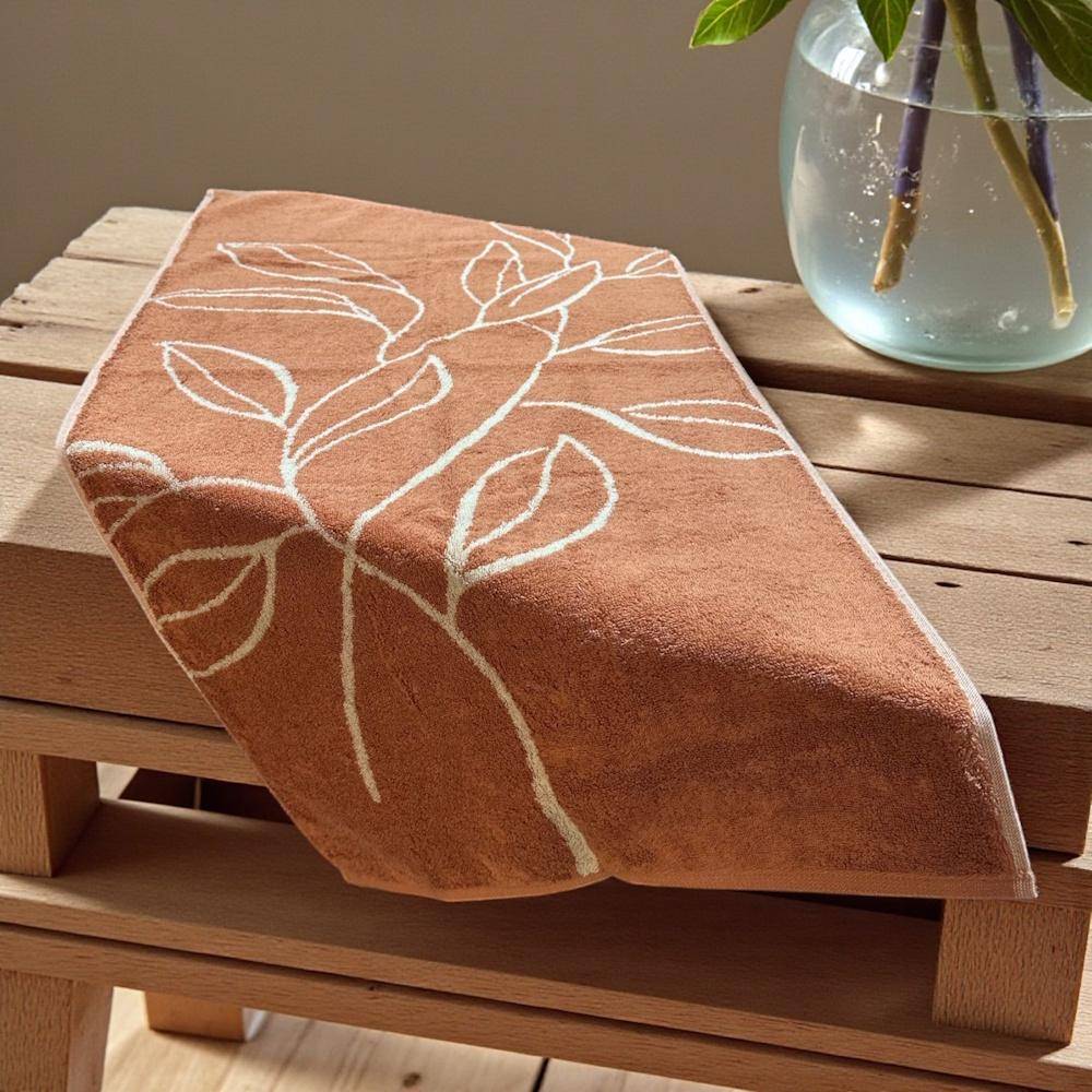 Cawö Frottiertuchserie Atelier 6239 Kupfer Duschtuch 70 x 140 cm