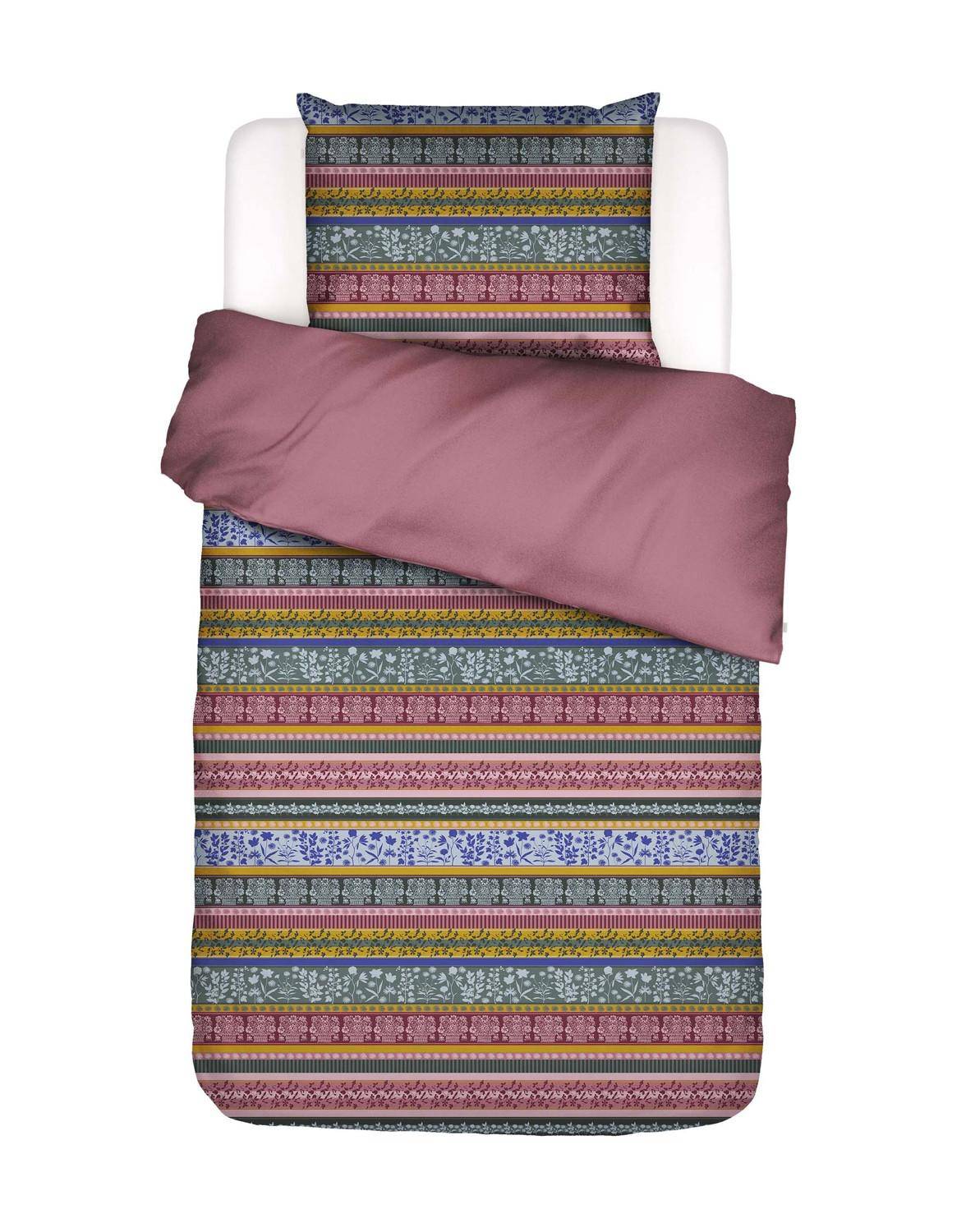 ESSENZA Flanell Bettwäsche Lita Mauve 135 x 200 cm