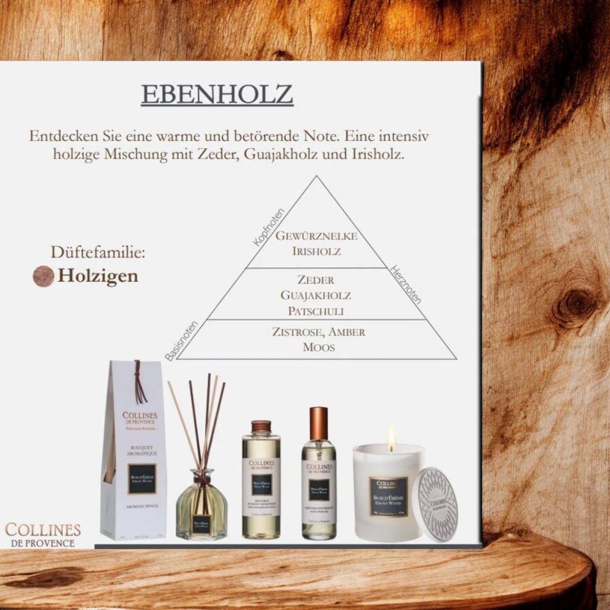 Von Collines De Provence - Duftstäbchen Ebenholz 100ml