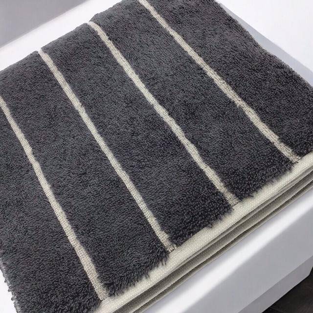 Cawö Frottiertuchserie Balance Wendestreifen 6232 Fb. Anthrazit Handtuch 50 x 100 cm