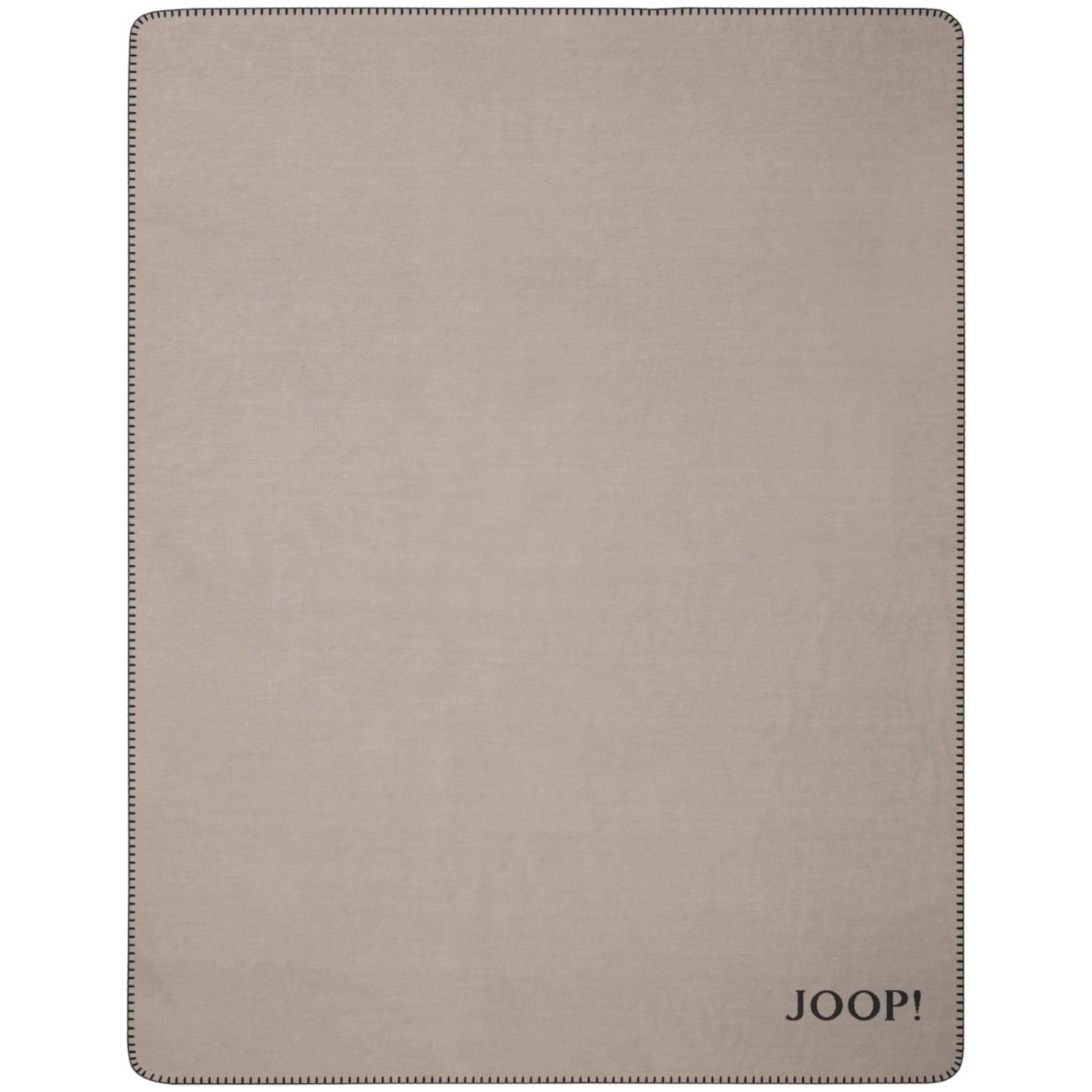 JOOP! Wohndecke Uni-Doubleface Stein - Anthrazit