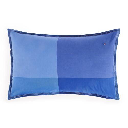 Tommy Hilfiger Kissenhülle zur Bettwäsche Dyed Blue Demin 40 x 80 cm