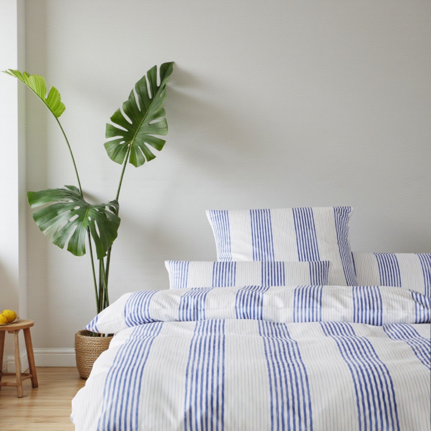 Bettwäsche Capri Ozean Blau 155 x 220 cm – Luxus für dein Schlafzimmer