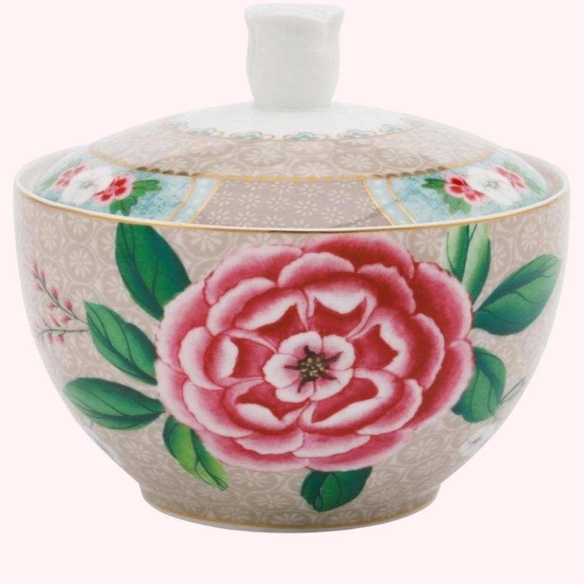 PiP Studio Sugar Bowl Blushing Birds Khaki 300 ml