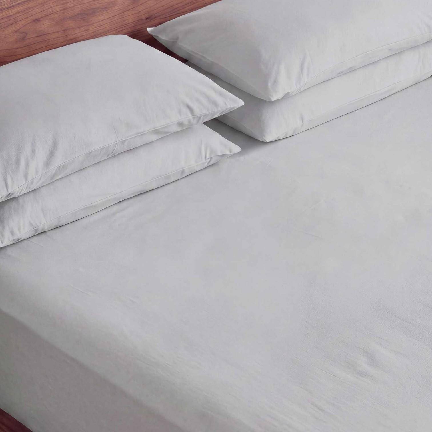 ESSENZA Fine Organic Jersey Spannbetttuch Grey 140-160 x 200-220 cm