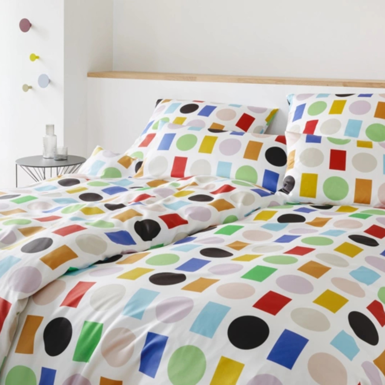 Elegante Comfort Satin Bettwäsche Foxie Multi Weiß 135 x 200 cm