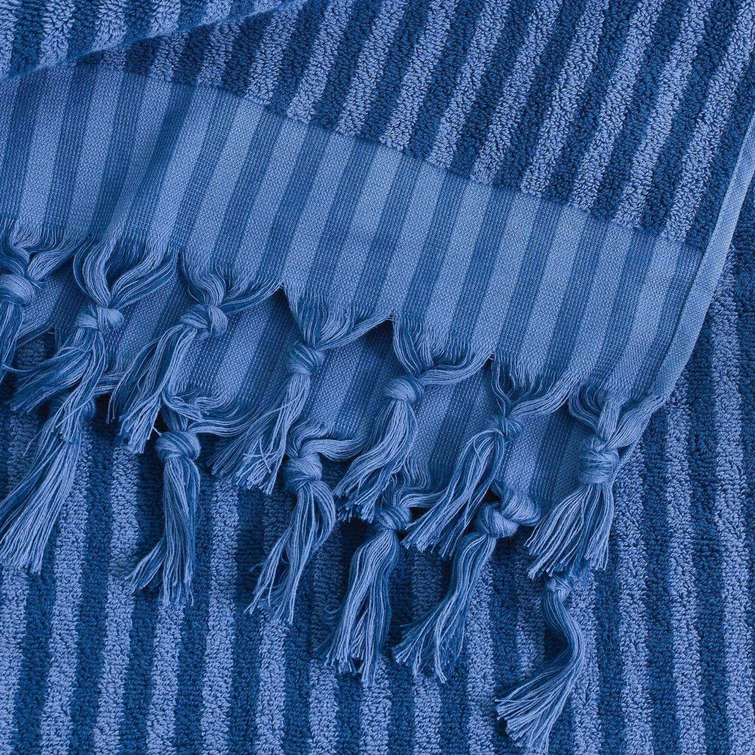 MARC O'POLO Nurmes Strandtuch Blue 100 x 180 cm
