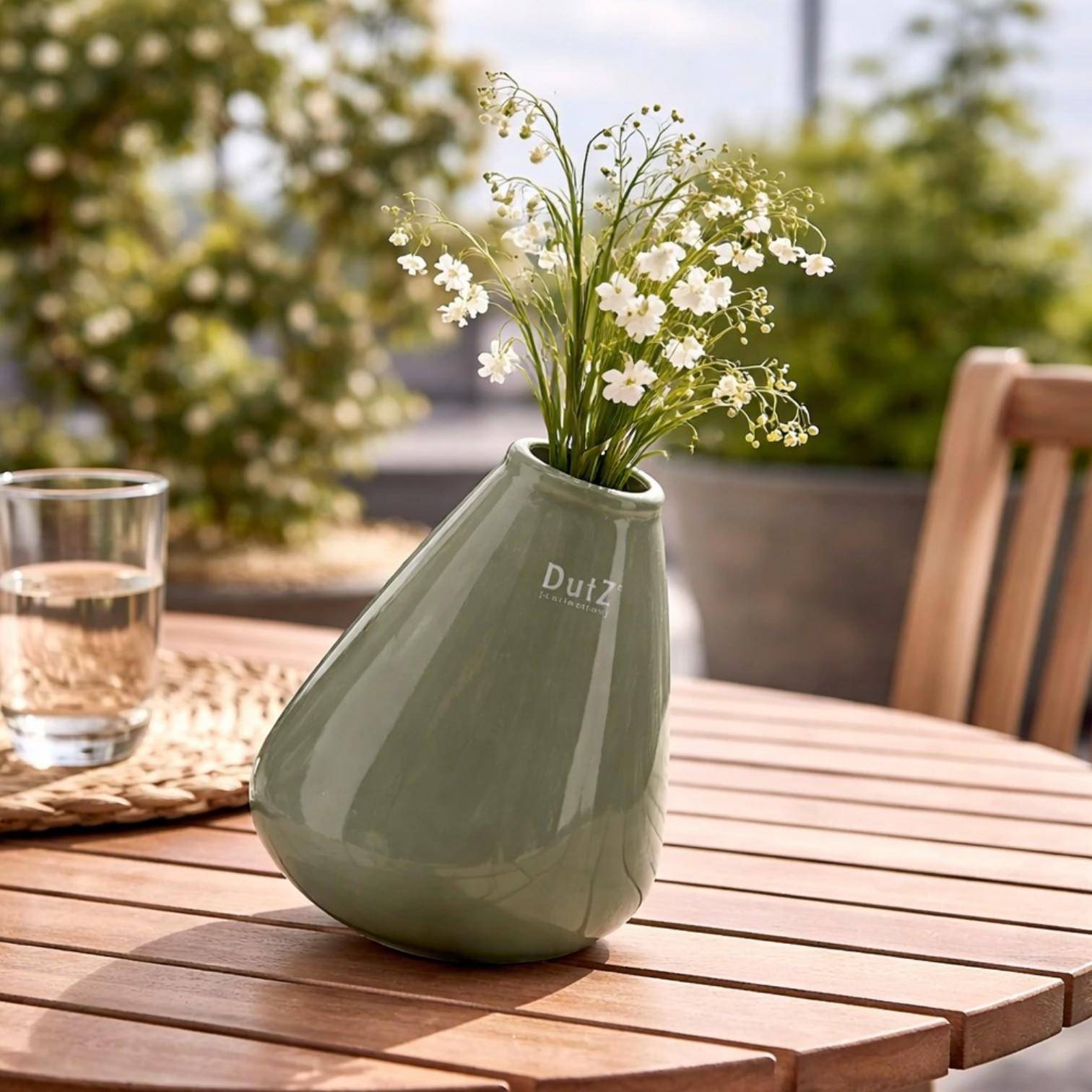 DutZ Vase - Tumbling Olivgreen 12 cm
