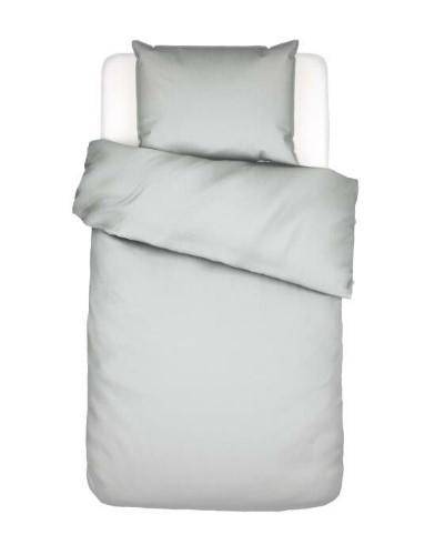 ESSENZA Baumwollsatin Bettwäsche Minte Grey 155 x 220 cm + 80 x 80 cm