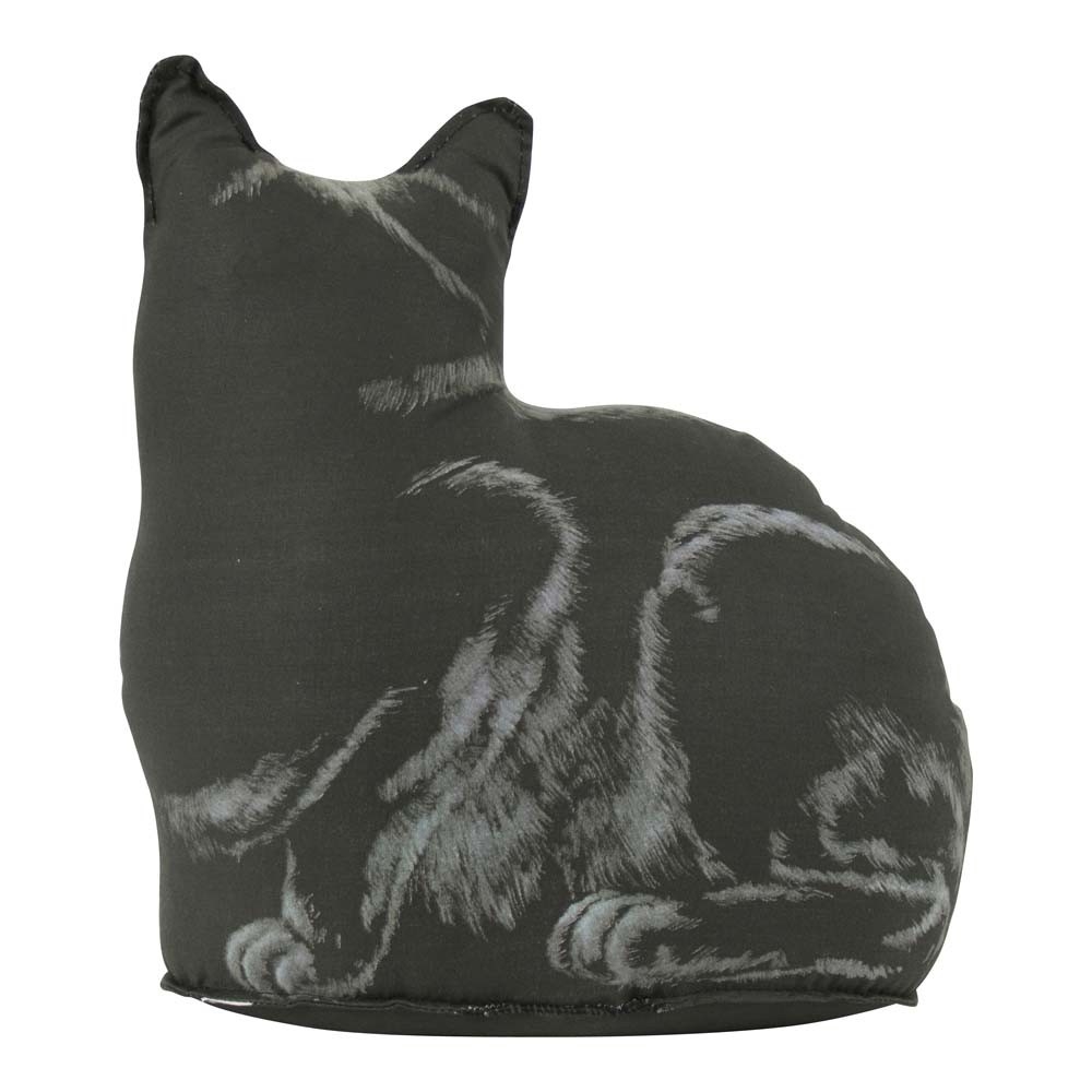 Mars & More Türstopper Katze liegend Schwarz 26 cm