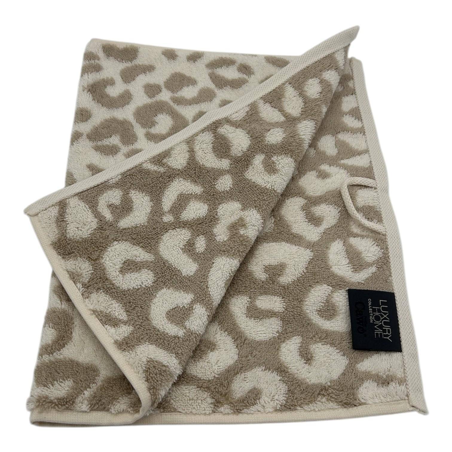 Cawö Frottiertuchserie Two-Tone Leo 540 Gästetuch in Natur 30 x 50 cm