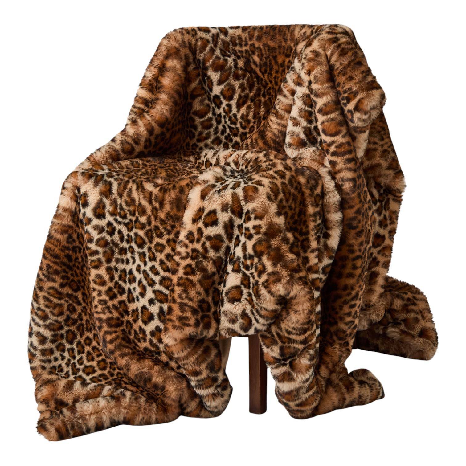 Skinnwille Plaid Leo Brown L 140 x 220 cm