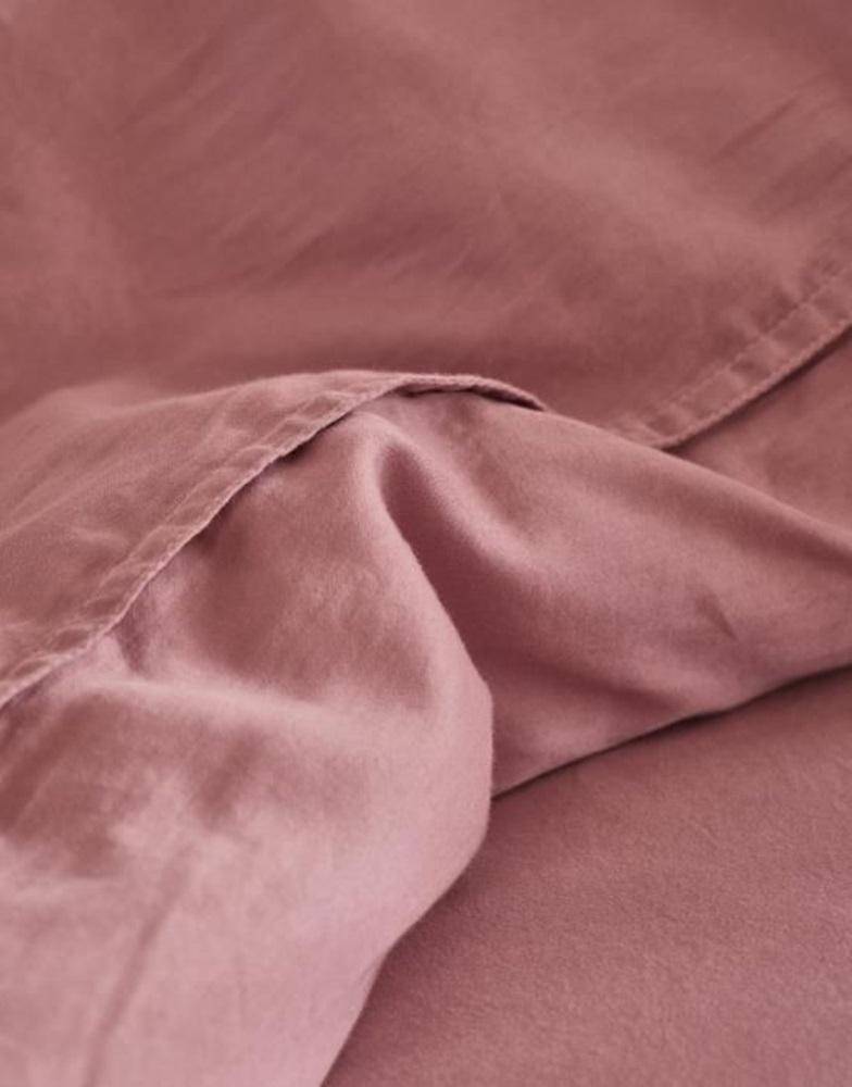 ESSENZA Baumwollsatin Bettwäsche Minte Woodrose 200 x 200 cm + 80 x 80 cm