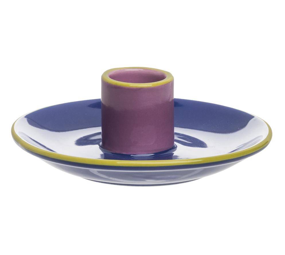 Tranquillo Kerzenhalter Colouri Blau/Violett