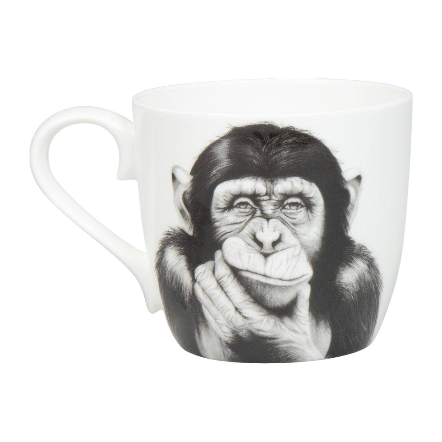 Könitz Amazing Animals Affe Becher aus Bone China 450 ml