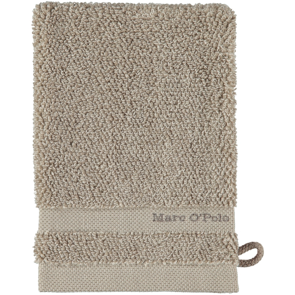 MARC O'POLO Melange Beige Ecru Waschhandschuh 16 x 22 cm