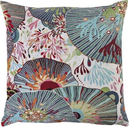 Sander Kissenhülle Sea Flowers mit farbenfrohem Korallenriff-Muster im maritimen Design