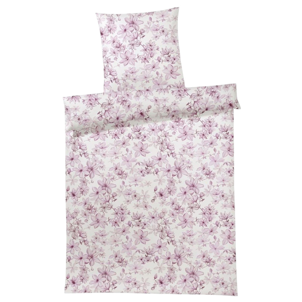 Elegante Comfort Satin Bettwäsche Fairy Rosé 155 x 220 cm
