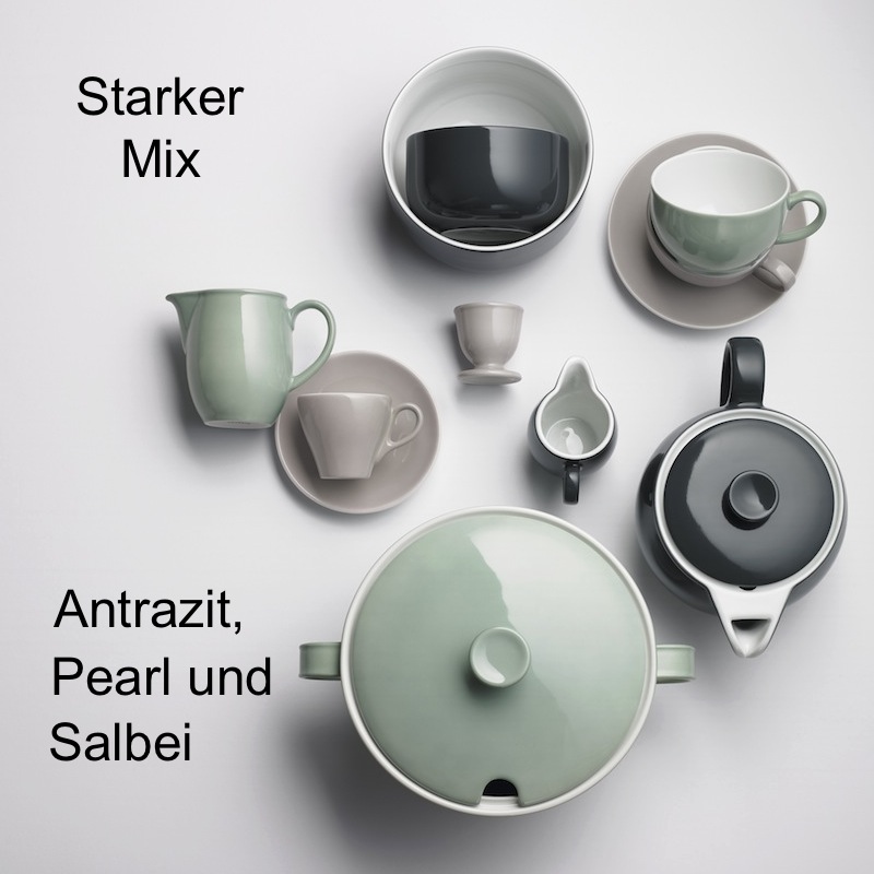 Dibbern Solid Color Becher mit Henkel 0,32 l salbei