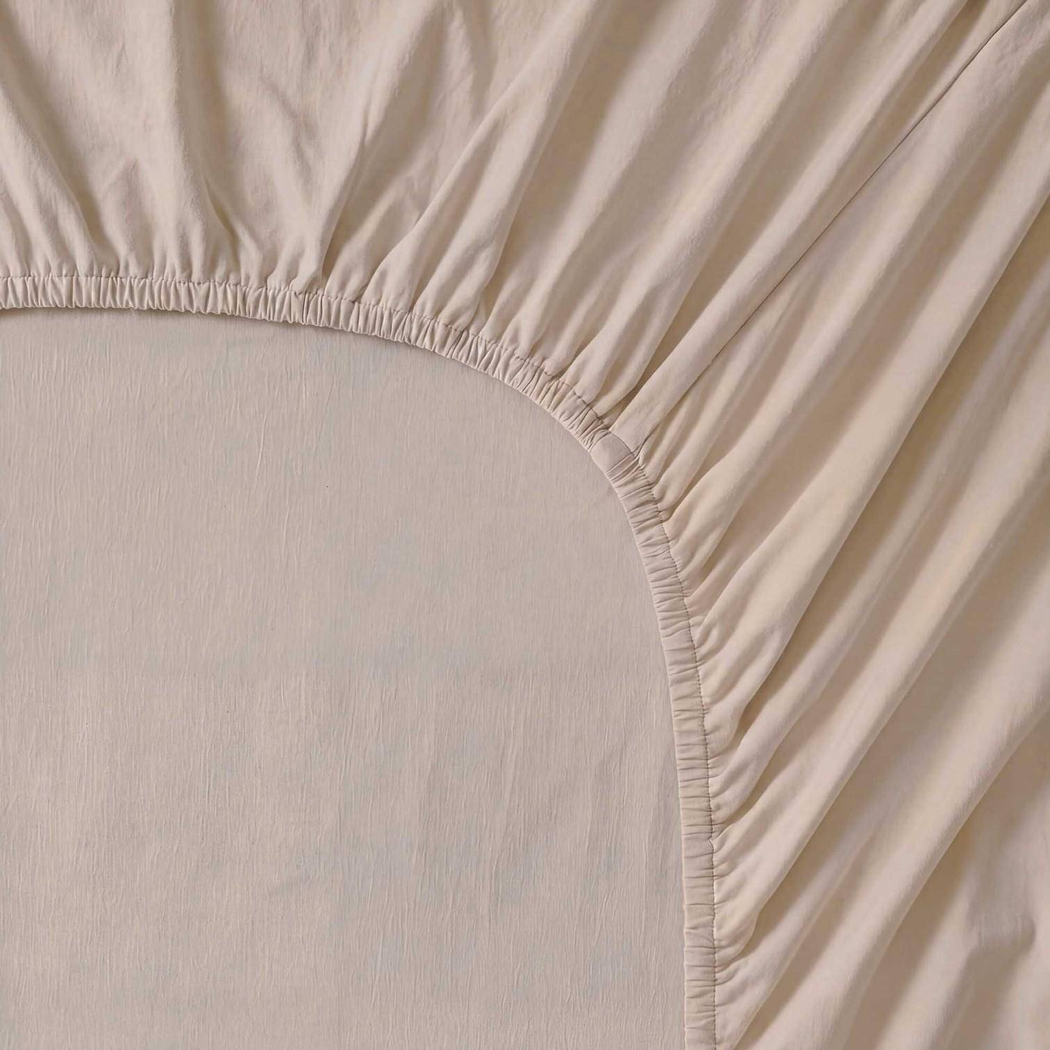 ESSENZA Fine Organic Jersey Spannbetttuch Oatmeal 140-160 x 200-220 cm