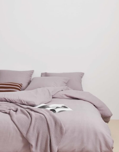 Marc O'Polo Bettwäsche Summer Pique Lavender Mist 155 x 220 cm