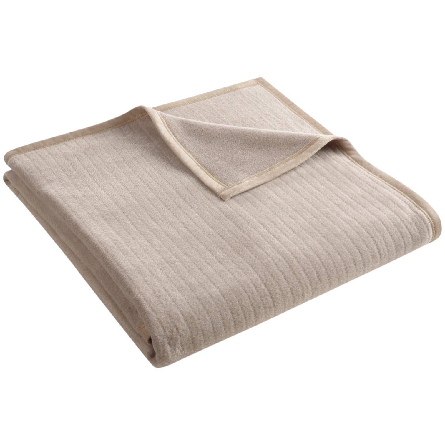 Biederlack Wohn- und Kuscheldecke Feel Taupe 150 x 200 cm