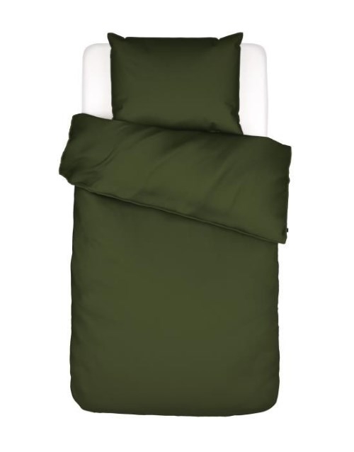 ESSENZA Baumwollsatin Bettwäsche Minte Moos 135 x 200 cm + 80 x 80 cm