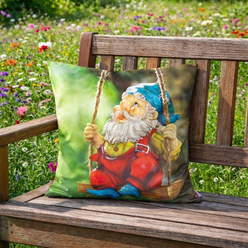 Pichler Kissenhülle Gartenzwerg 40 x 40 cm