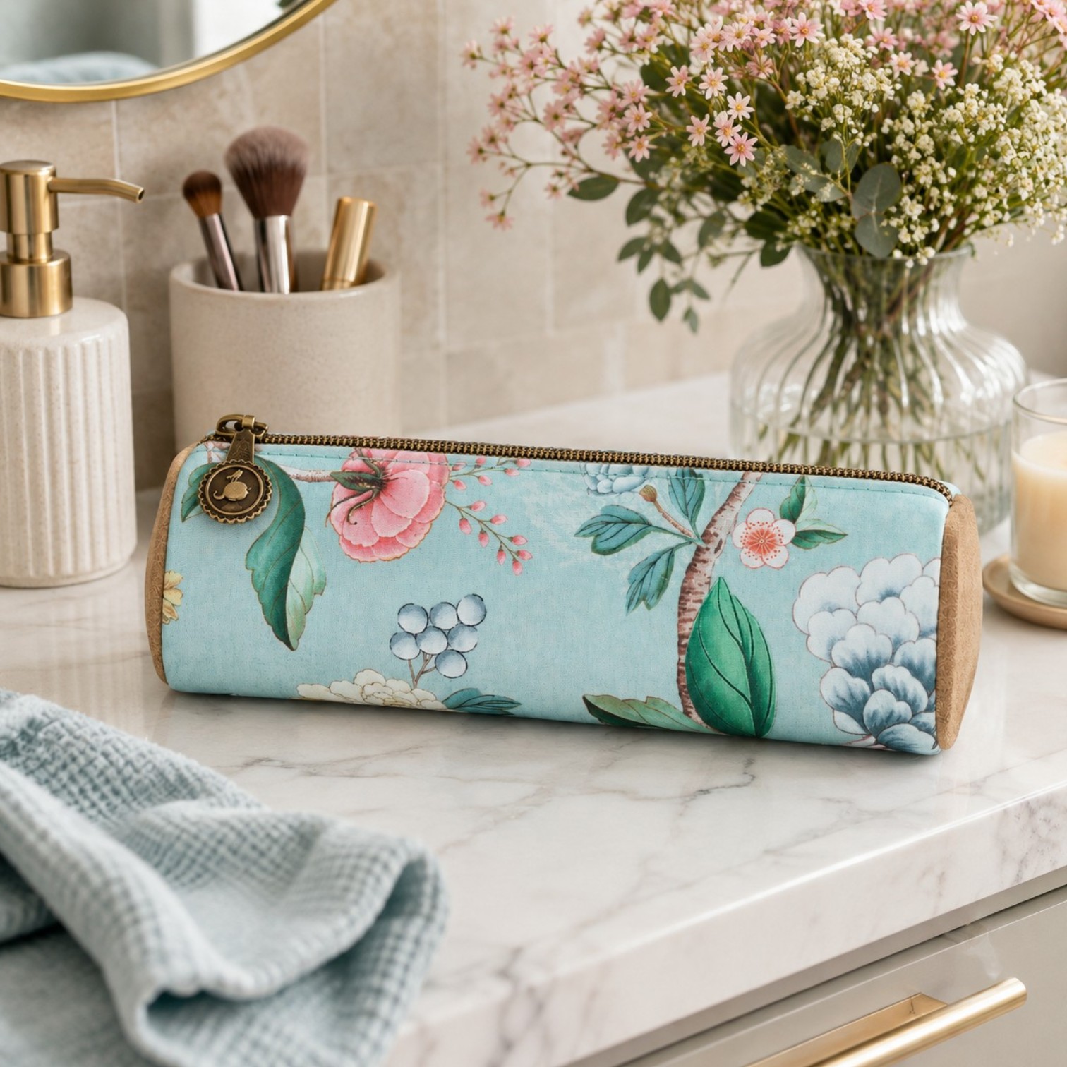 PiP Studio Cosmetic Etui Small Floral Blue