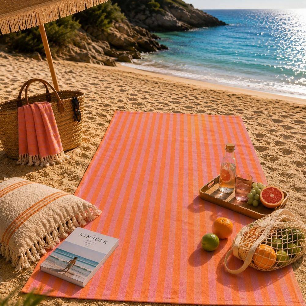 Strandtuch Cabane Peach/Pink Lemonade